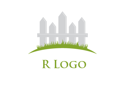 fences on grass logo