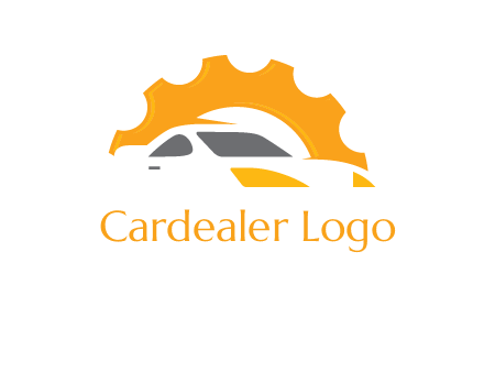 car with gear logo