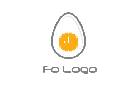 clock in the egg logo