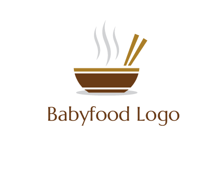 bowl and chopsticks logo