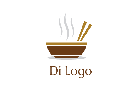 bowl and chopsticks logo