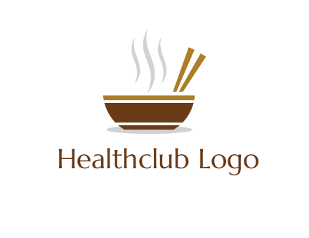 bowl and chopsticks logo