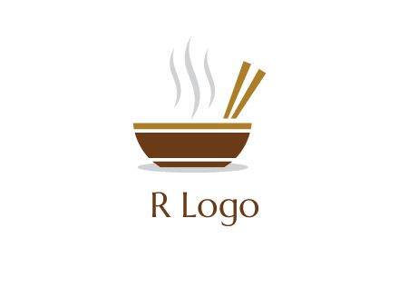 bowl and chopsticks logo