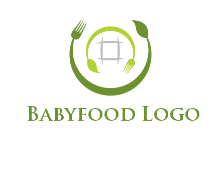 leaf and fork logo