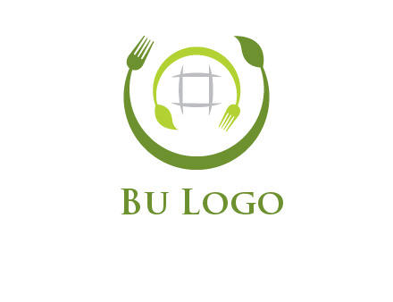 leaf and fork logo