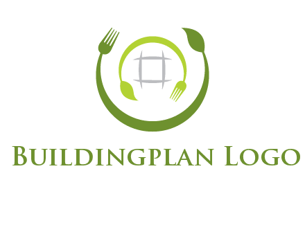 leaf and fork logo