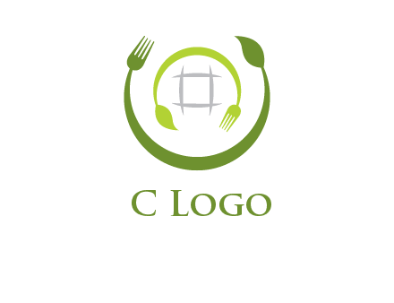 leaf and fork logo