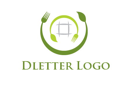 leaf and fork logo