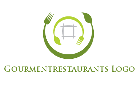 leaf and fork logo