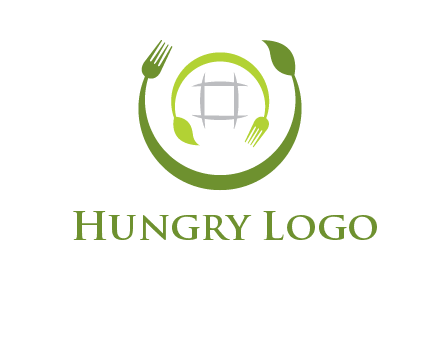 leaf and fork logo