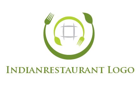 leaf and fork logo