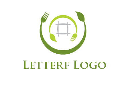 leaf and fork logo