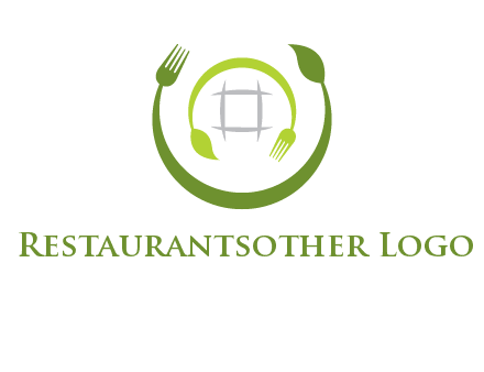 leaf and fork logo