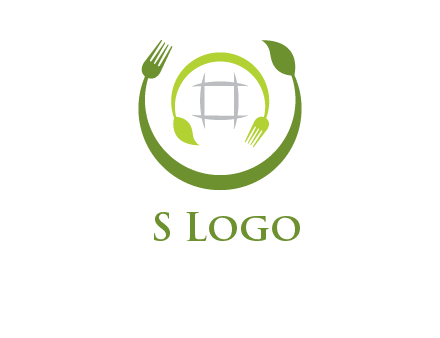 leaf and fork logo