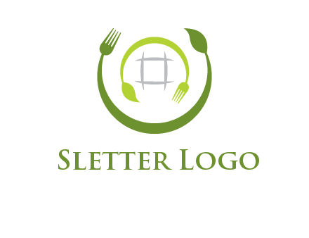 leaf and fork logo