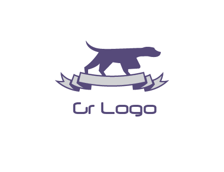 dog pointing logo