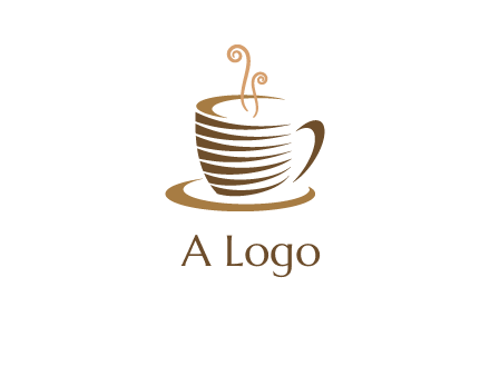 line art coffee mug logo