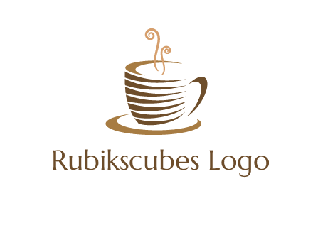 line art coffee mug logo