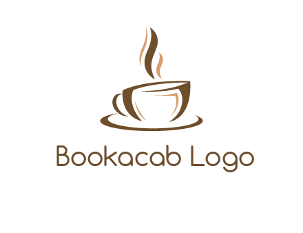 abstract coffee cup logo