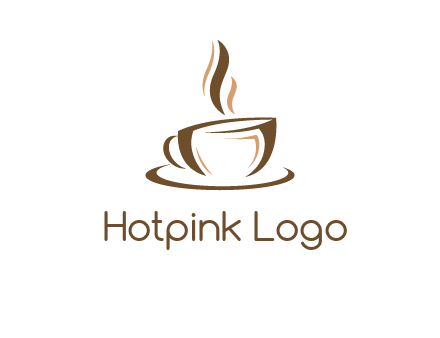 abstract coffee cup logo