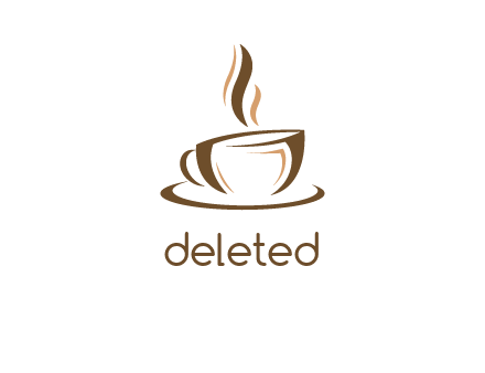 abstract coffee cup logo