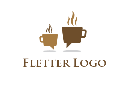 coffee speech bubble logo