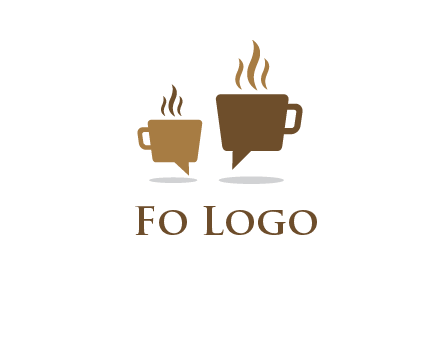 coffee speech bubble logo