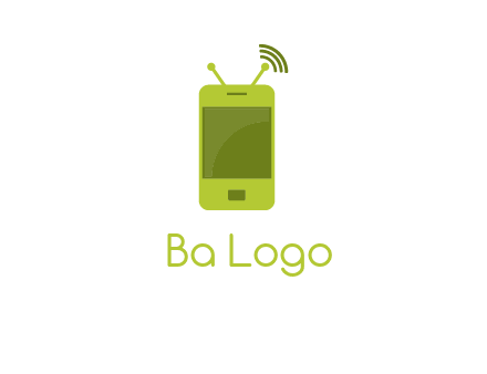 mobile with antenna icon