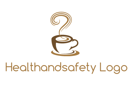 round steam on coffee cup logo