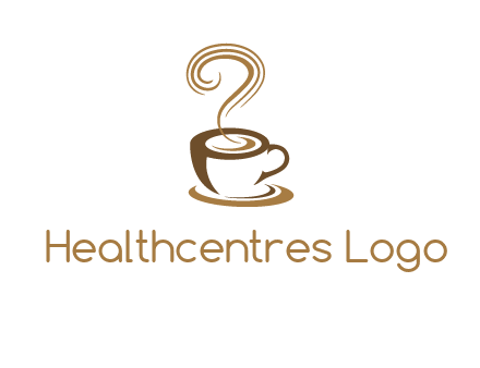 round steam on coffee cup logo