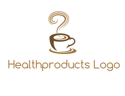 round steam on coffee cup logo