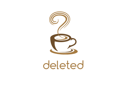 round steam on coffee cup logo