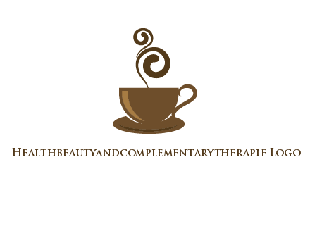 spiral steam on coffee cup logo