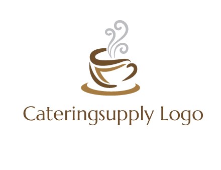 abstract coffee mug logo