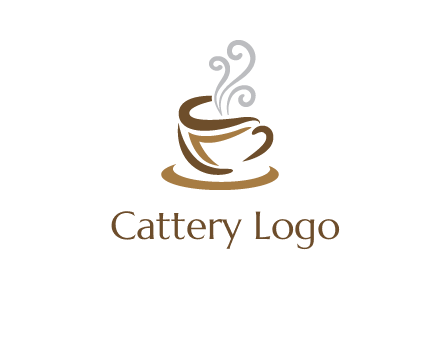 abstract coffee mug logo