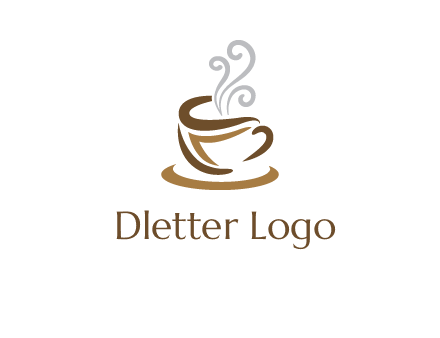 abstract coffee mug logo