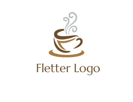 abstract coffee mug logo