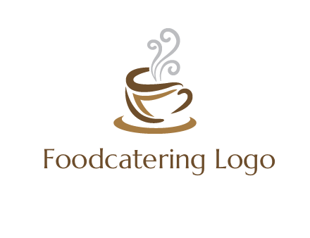 abstract coffee mug logo