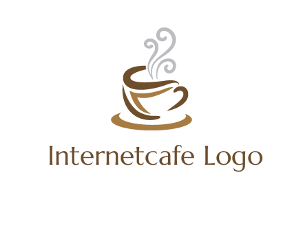 abstract coffee mug logo