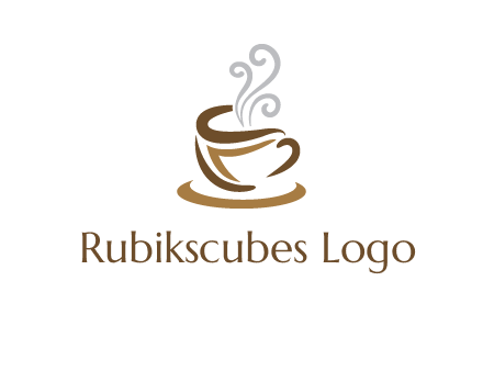 abstract coffee mug logo