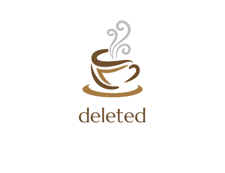 abstract coffee mug logo