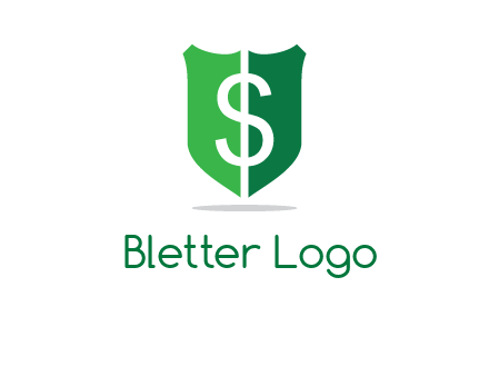 dollar sign in shield logo