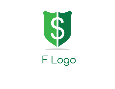 dollar sign in shield logo