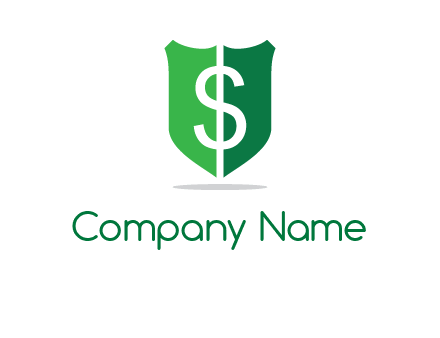 dollar sign in shield logo