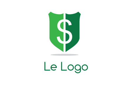 dollar sign in shield logo