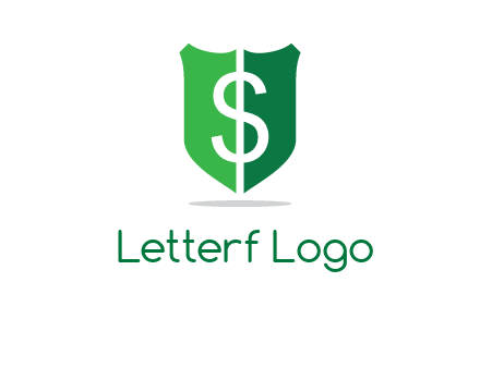 dollar sign in shield logo