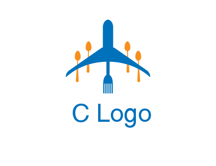 fork spoon plane travel & hospitality logo