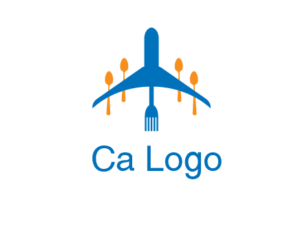 fork spoon plane travel & hospitality logo