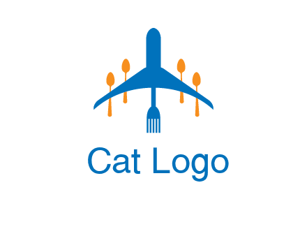 fork spoon plane travel & hospitality logo