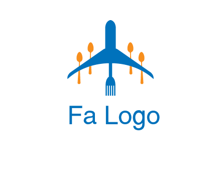 fork spoon plane travel & hospitality logo